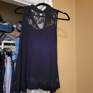 Black lace top